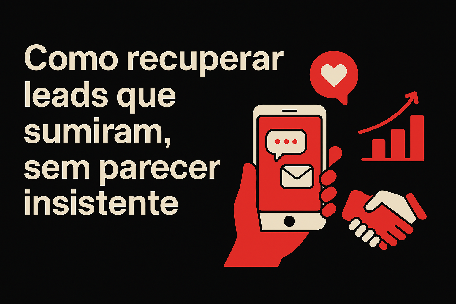 É possível recuperar leads que sumiram de forma estratégica e sutil, sem parecer invasivo, aumentando suas chances de conversão.